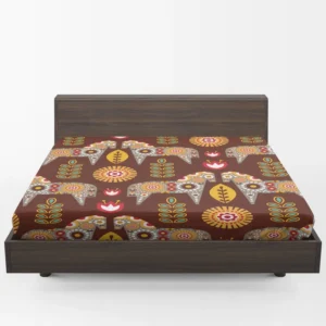 Scandinavian Folk Fitted Sheet 1