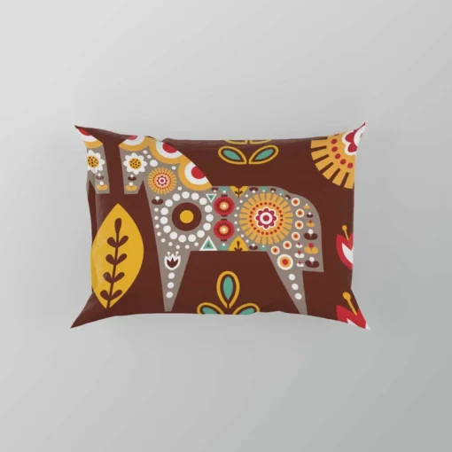 Scandinavian Folk Pillow Case