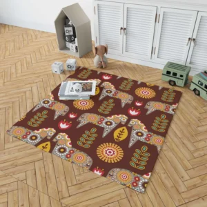 Scandinavian Folk Rug 1