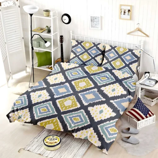 Scandinavian Ikat Pattern Bedding Set