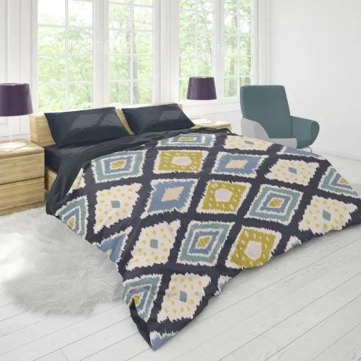 Scandinavian Ikat Pattern Duvet Cover 1