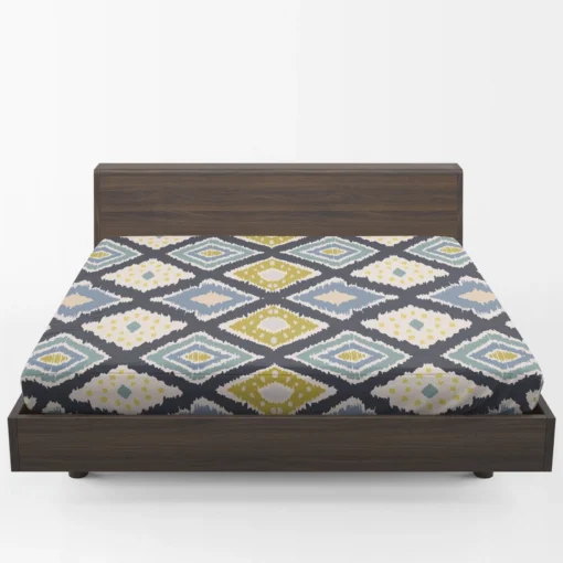 Scandinavian Ikat Pattern Fitted Sheet 1