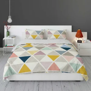 Scandinavian Triangle Pattern Bedding Set 1