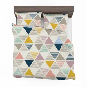 Scandinavian Triangle Pattern Bedding Set 2