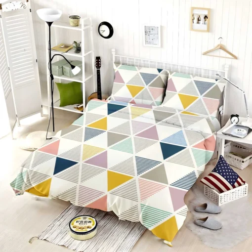 Scandinavian Triangle Pattern Bedding Set