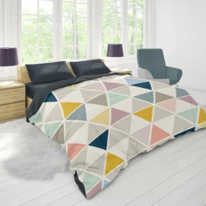 Scandinavian Triangle Pattern Duvet Cover 1