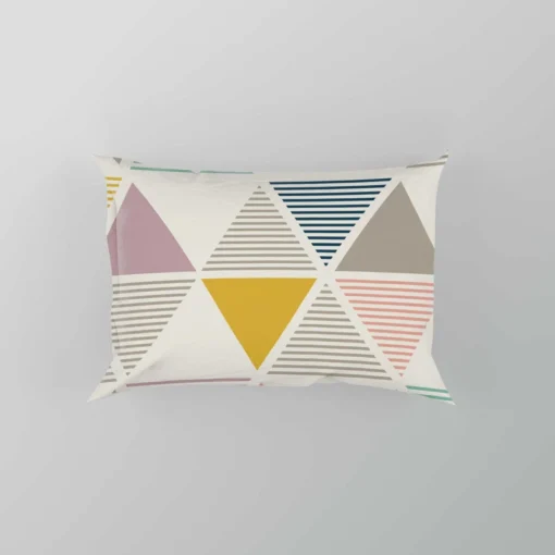 Scandinavian Triangle Pattern Pillow Case