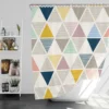 Scandinavian Triangle Pattern Shower Curtain