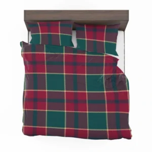 Scottish Red Green Tartan Pattern Bedding Set 2