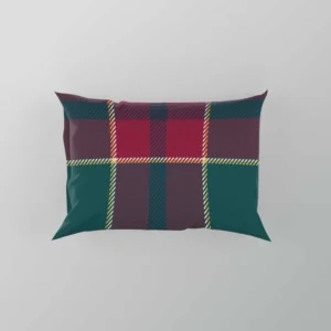 Scottish Red Green Tartan Pattern Pillow Case