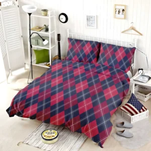 Scottish Tartan Argyle Strip Pattern Bedding Set