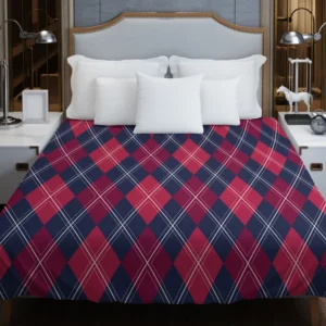 Scottish Tartan Argyle Strip Pattern Duvet Cover