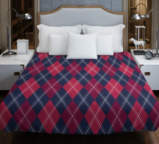 Scottish Tartan Argyle Strip Pattern Duvet Cover