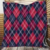 Scottish Tartan Argyle Strip Pattern Quilt Blanket