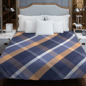 Scottish Tartan Blue Plaid Duvet Cover