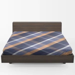 Scottish Tartan Blue Plaid Fitted Sheet 1