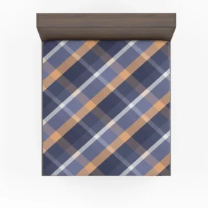 Scottish Tartan Blue Plaid Fitted Sheet