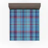 Scottish Tartan Blue Plaid Pattern Fitted Sheet