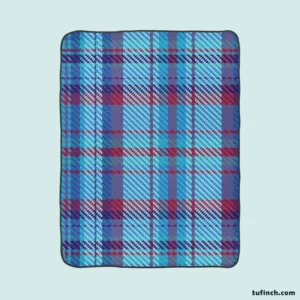 Scottish Tartan Blue Plaid Pattern Fleece Blanket 1