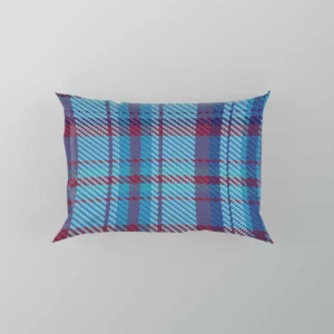 Scottish Tartan Blue Plaid Pattern Pillow Case