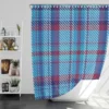 Scottish Tartan Blue Plaid Pattern Shower Curtain