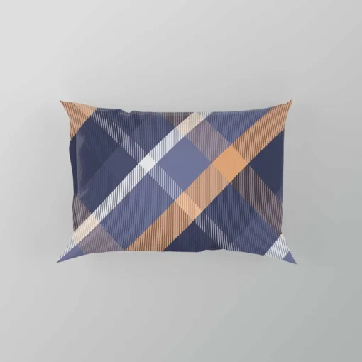 Scottish Tartan Blue Plaid Pillow Case