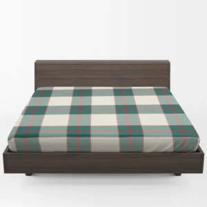 Scottish Tartan Red Green Plaid Fitted Sheet 1