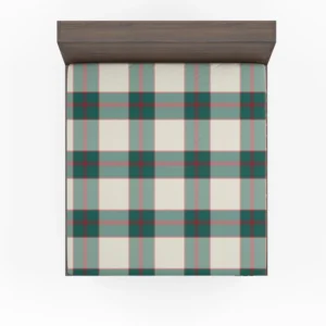 Scottish Tartan Red Green Plaid Fitted Sheet