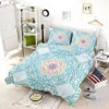 Sea Blue Traditional Moroccan Pattern Bedding Set