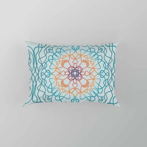 Sea Blue Traditional Moroccan Pattern Pillow Case