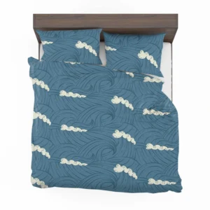 Sea Japanese Waves Bedding Set 2