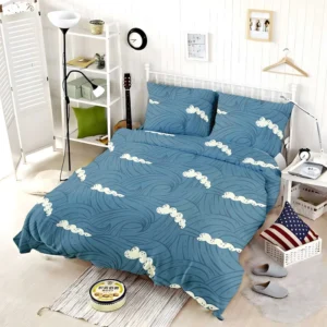 Sea Japanese Waves Bedding Set