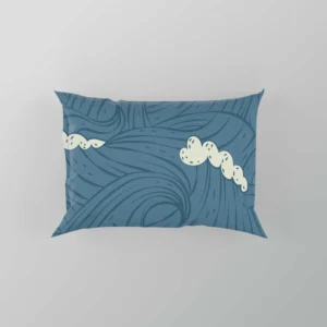 Sea Japanese Waves Pillow Case