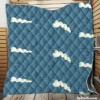 Sea Japanese Waves Quilt Blanket