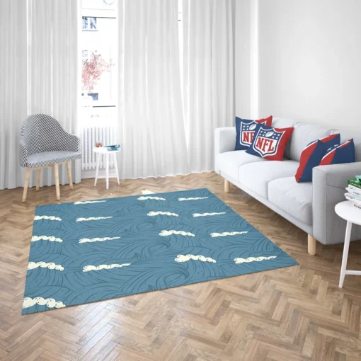 Sea Japanese Waves Rug 2