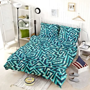 Sea Maze Seamless Pattern Bedding Set