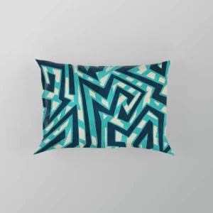 Sea Maze Seamless Pattern Pillow Case