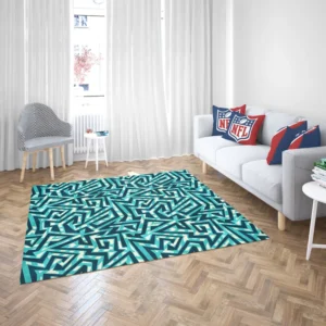 Sea Maze Seamless Pattern Rug 2