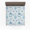 Sea Shells Corals Sea Plants Fitted Sheet