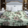 Seamless Botanical Floral Pattern Duvet Cover