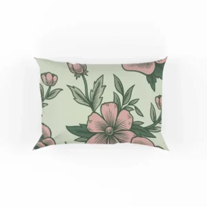 Seamless Botanical Floral Pattern Pillow Case