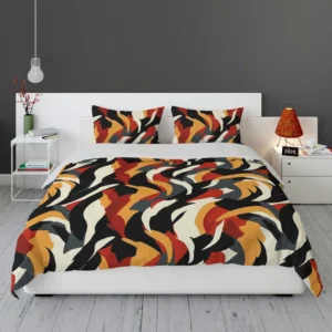 Seamless Floral Collage Pattern Design Bedding Set 1