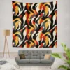 Seamless Floral Collage Pattern Design Wall Tapestry