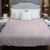 Seamless Geometric Pattern on Rose Gold Duvet Cover