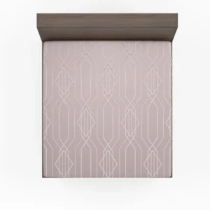 Seamless Geometric Pattern on Rose Gold Fitted Sheet