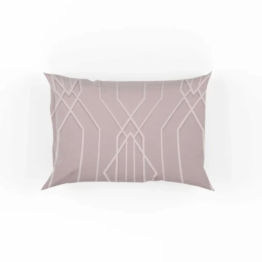 Seamless Geometric Pattern on Rose Gold Pillow Case