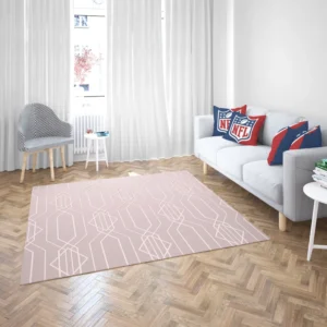 Seamless Geometric Pattern on Rose Gold Rug 2