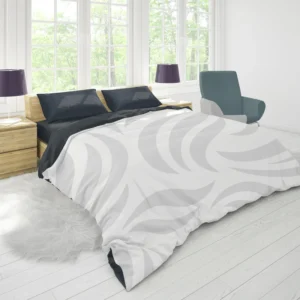 Seamless Light Gray Nature Pattern Background Duvet Cover 1