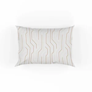 Seamless Linear Flat Abstract Lines Pattern Pillow Case