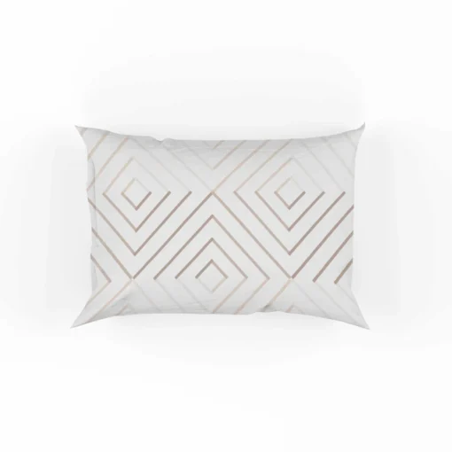 Seamless Minimalist  Flat Lines Pattern Pillow Case